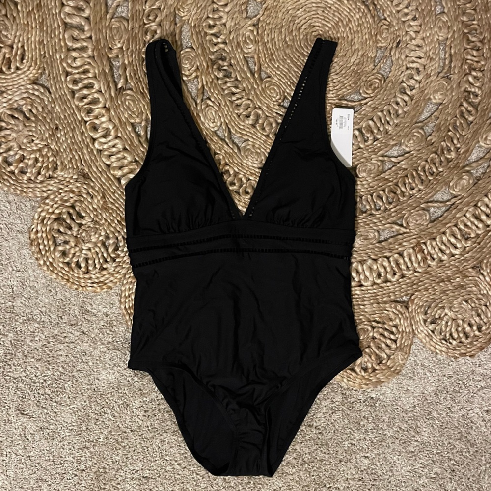 Black One-piece Bathing Suit